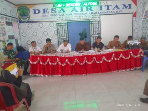 Rapat Mediasi Pemerintah Desa Air Itam bersama BPD Dengan Pihak PT Pertamina Hulu Energi Raja Tempirai