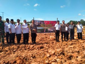 Dalam Rangka mendukung program ketahanan pangan, Polres PALI Tanam Ubi Kayu