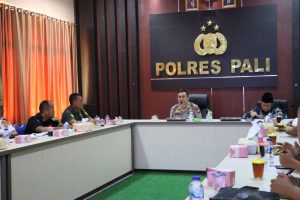 Dalam rangka pengamanan Natal dan Tahun Baru,Polres PALI Gelar Rapat Koordinasi,