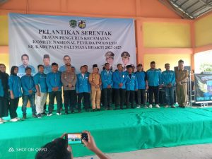 Pelantikkan Serentak DPK KNPI PALI,Ini Pesan Kapolsek Penukal Utara