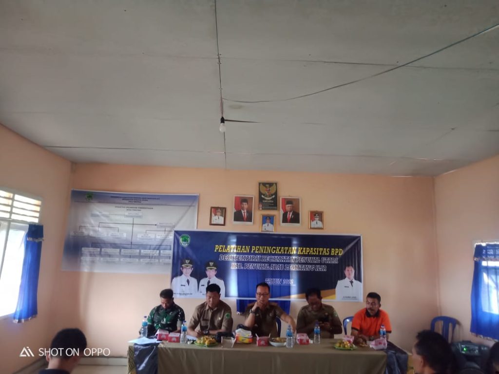 Pelatihan Peningkatan Kapasitas BPD ,Dan Perangkat Desa