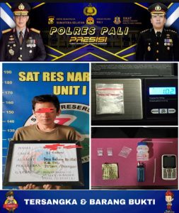 Satres Narkoba Polres PALI Amankan Warga Desa Betung, Segini Barang Buktinya