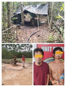 Dua Terduga Pencuri Mintak Mentah Milik PT PHR Zona 4 Field Adera Berhasil Diamankan Satreskrim Polres PALI