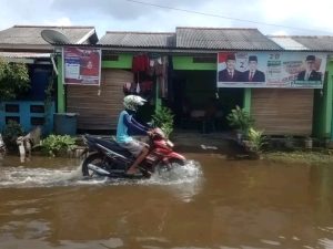 Perumahan green village (Pgv) kampung selarai indah di hantam, banjir musiman, Warga resah.!