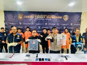 Sempat Viral, 7 Pelaku Curas Sadis yang Lukai Nasabah Bank dibekuk Tim Jatanras Krimum Polda Sumsel.
