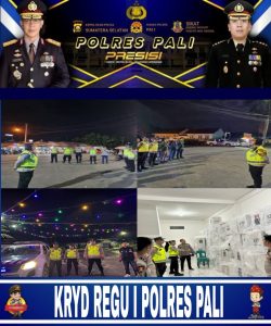 Polres PALI Gelar Razia Rutin KRYD, begini Jelasnya