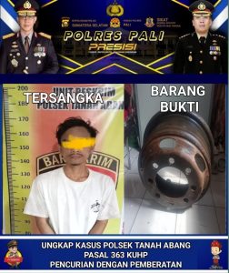 Terduga Pelaku Pencurian Berikut Barang Bukti Berhasil Diamankan Unit Reskrim Polsek Tanah Abang, Begini Jelasnya
