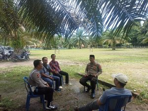 Polsek Penukal Utara Gelar Jum’at Curhat di Desa Tanding Marga, Begini Jelasnya