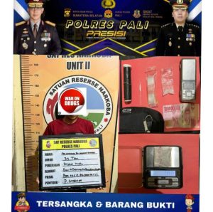 Lakukan Perlawan Terhadap Petugas, Terduga Pelaku Pengedar Sabu Ini Berhasil Diamankan Satres Narkoba Polres PALI 