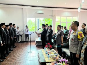 Kapolres Hadiri Pelantikan PPK yang Digelar KPUD PALI