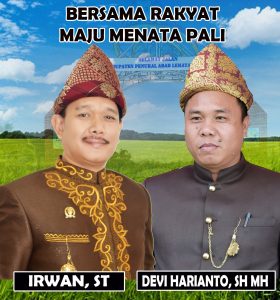 Pilkada PALI, Warga Harapkan Irwan, ST dan Devi Harianto Berpasangan