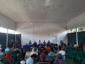 Hadir di Acara Pembayaran Kompensasi Kegiatan Survei Seismik 3D Desa Karta Dewa, Ini Pesan Kapolsek Talang Ubi