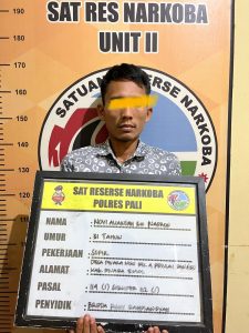 Diduga Jadi Pengedar Sabu di Wilayah Hukumnya, Warga Muara Enim Ini Diamankan Satres Narkoba Polres PALI