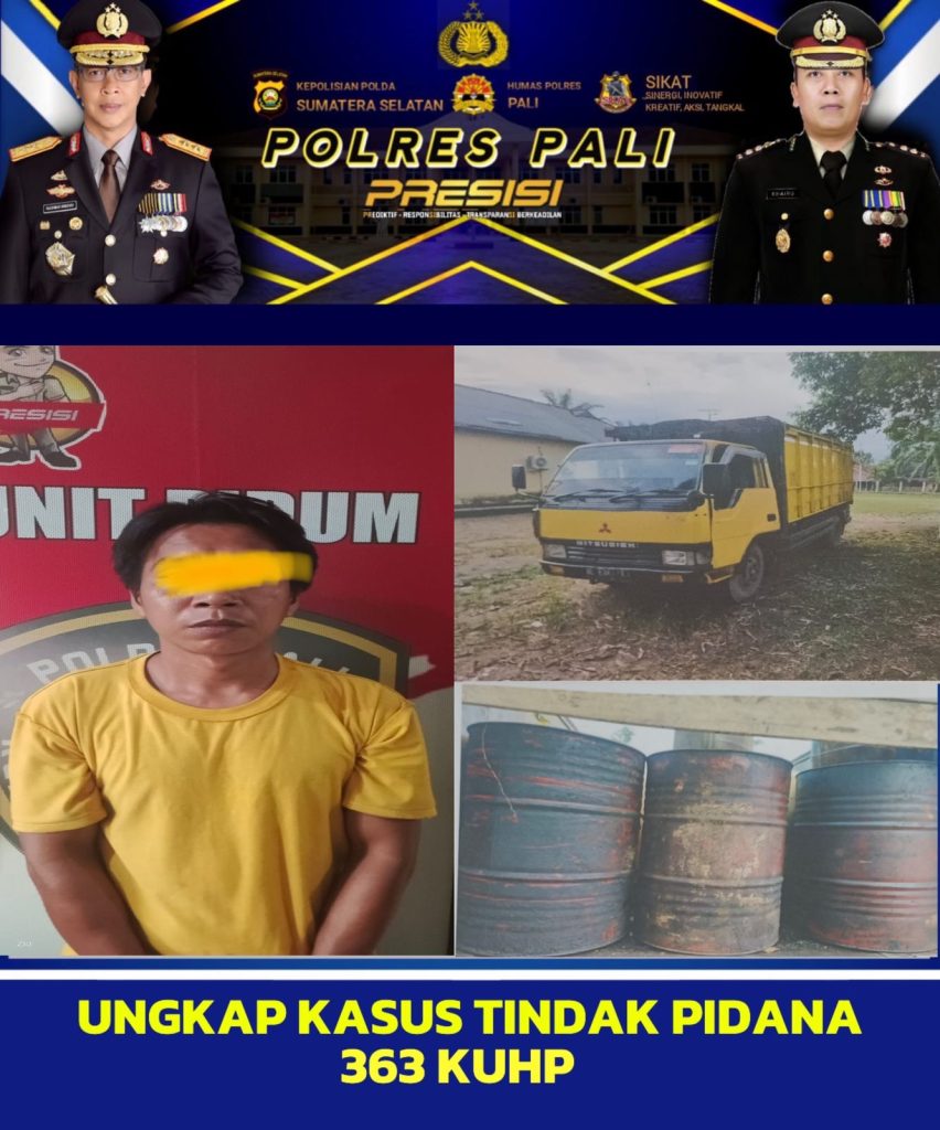 Diduga Terlibat Pencurian Minyak Mentah, Warga Sepantan Jaya Diamanakan Satreskrim Polres PALI