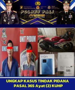 Dua Terduga Penjambret Handphone Diamankan Satreskrim Polres PALI