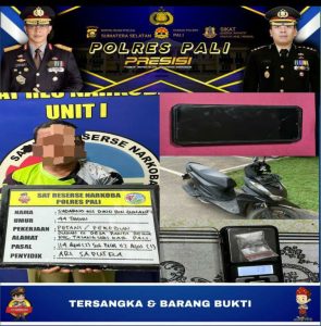 Satres Narkoba Polres PALI Berhasil Amankan Terduga Pengedar Narkoba, Begini Jelasnya