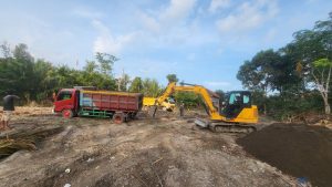 Pemdes Kota Baru, Sulap Tempat Pembuangan Sampah Menjadi Gedung Kesenian Olahraga