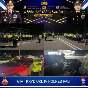 Polres PALI Gelar Razia Terpadu KRYD, Ini Tujuannya
