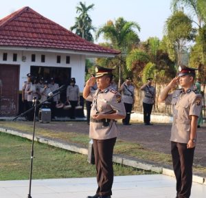 Peringati Hati Bhayangkara ke-78, Polres PALI Gelar Upacara Ziarah Makam Pahlawan