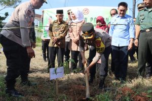 Peringati Peringati Hari Bhayangkara ke-78, Polres PALI Gelar Penanaman Pohon Serentak ke-78, Polres PALI Gelar Penanaman Pohon Serentak