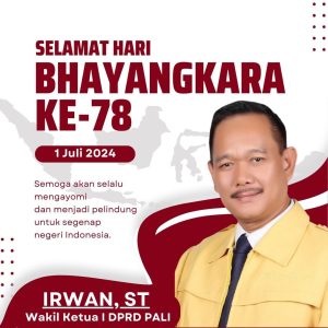 HUT Bhayangkara ke- 78, Irwan, ST ; Semoga Polri Tetap Jaya, Profesional, dan Selalu jadi Jadi Pengayom Masyarakat