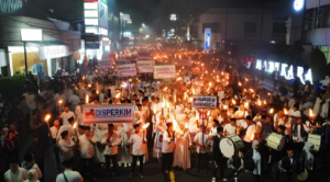 Meriahkan Tahun Baru Islam 1446 H dan Hari Jadi Purwakara ke 193, Pemkab Purwakara Gelar Doa Bersama dan Pawai Obor