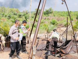 Sub Satgas Gakkum Ilegal Drilling dan Illegal Refinery Musi Banyuasin Langsung Bertindak, Tutup 93 Sumur