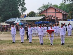 Hadiri Acara Penurunan Bendera HUT RI Ke-79 di Halaman Kantor Camat Abab, Ini Kata Kapolsek Penukal Abab