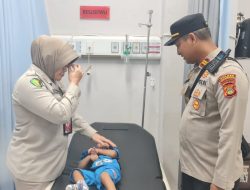 Tersentuh Kondisi Anak Korban Runtuhnya Jembatan P6, Kapolda Sumsel Atensikan Pengobatan ke Tim Dokkes RS Bhayangkara