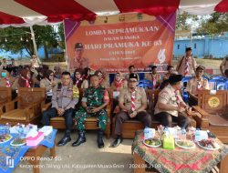 Hadiri HUT Pramuka Ke-63, Ini Kata Kapolsek Talang Ubi