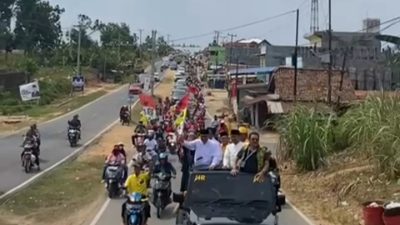 Diikuti Ribuan Pendukungnya, Paslon Asri – Irwan Daftar Ke KPU PALI, Begini Jelasnya