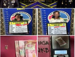 Satreskoba Amankan Dua Terduga penyalahgunaan Obat Terlarang, Begini Jelasnya