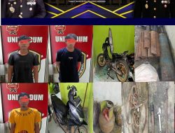 Satreskrim Polres PALI Amankan Terduga Pelaku Pencuri Besi Jembatan, Begini Jelasnya