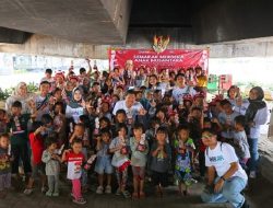 Jamkrindo Sebarkan Semangat Nasionalisme di Kolong Jalan Tol Rawamangun