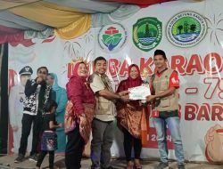 Puncak Acara  HUT RI ke-79, Pemerintah Desa Betung Barat Bagikan hadiah lomba