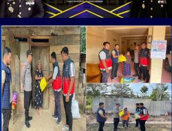 Jum’at Berkah, Satres Narkoba Polres PALI Bagikan Bingkisan kepada Warga