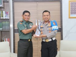 Eratkan Sinergitas TNI Polri, Karo Provoost Divpropam Polri Silaturahmi ke Pangdam II Sriwijaya