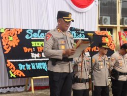 Pimpin Ucapara Sertijab Dijajaran Polres PALI, Ini Pesan Kapolres