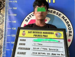 Satreskoba Polres PALI Amankan Terduga Pengedar  Narkoba, Begini Jelasnya