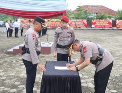 Ini Pesan Kapolres PALI di Acara Sertijab Polsek Talang Ubi