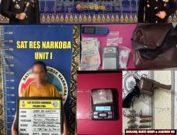 Polres PALI Berhasil Ungkap Kasus Pemilik Sabu dan Senpi, Begini Jelasnya