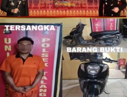 Terduga Pelaku Penipuan dan Penggelapan Sepeda Motor Berhasil Diamkan Tim Elang Unit Reskrim Polsek Penukal Abab