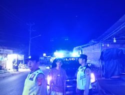 POLSEK TALANG UBI GELAR PATROLI PERBATASAN,SITUASI AMAN DAN KONDUSIF