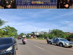 Pastikan Kemananan dan Kelancaran Lalu Linta, Satlantas Polres PALI Gelar Patroli