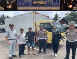 Polres PALI Gelar Ramcheck Kendaraan dan Sosialisasi Ops Keselamatan Musi 2025