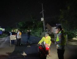 Polsek Penukal Abab Gelar Razia Terpadu,Tiga Kendaraan Bermotor Diamankan