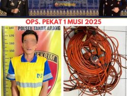 Terduga Pelaku Pencurian Kabel Seismik 3D Berhasil  Diamankan Polsek Tanah Abang dalam Operasi Pekat I Musi 2025