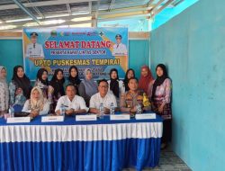Kapolsek Penukal Utara Hadiri Lokakarya Mini Lintas Sektor di Puskesmas Tempirai 