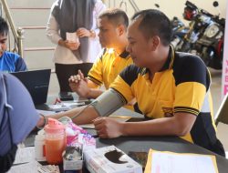 Sambut Bulan Suci Ramadhan, Polres PALI Gelar Bakti Sosial dan Donor Darah 