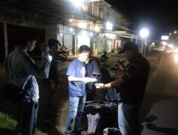 Polsek Talang Ubi Gelar Razia KRYD, Tegaskan Pentingnya Kepatuhan Berlalu Lintas dan Kamtibmas